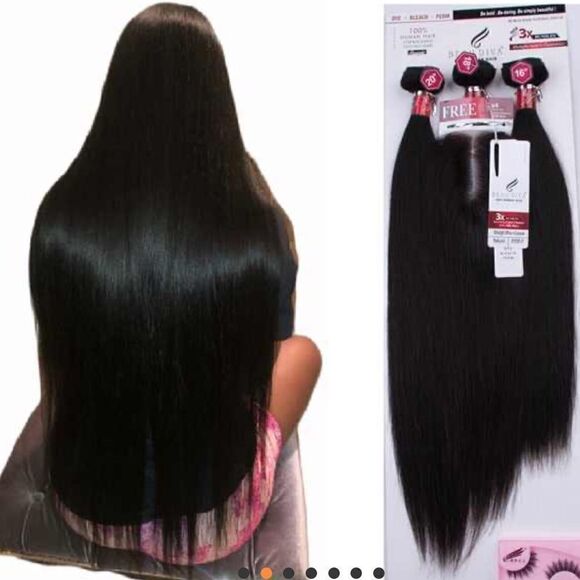 Brazilian Mink 3 Bundles With Lace Closure Hair
